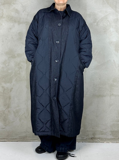 Studio Projects Kitsura Coat Navy Denim