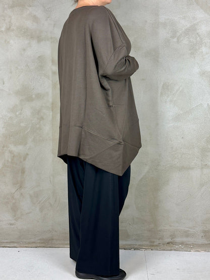 Sort Arhus SA2157 Oversize Blouse Moro