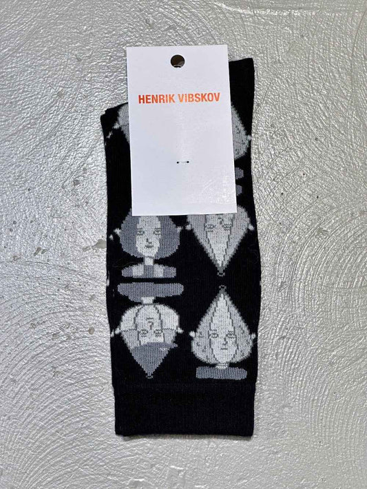 Henrik Vibskov Onion Head Socks Black/Grey