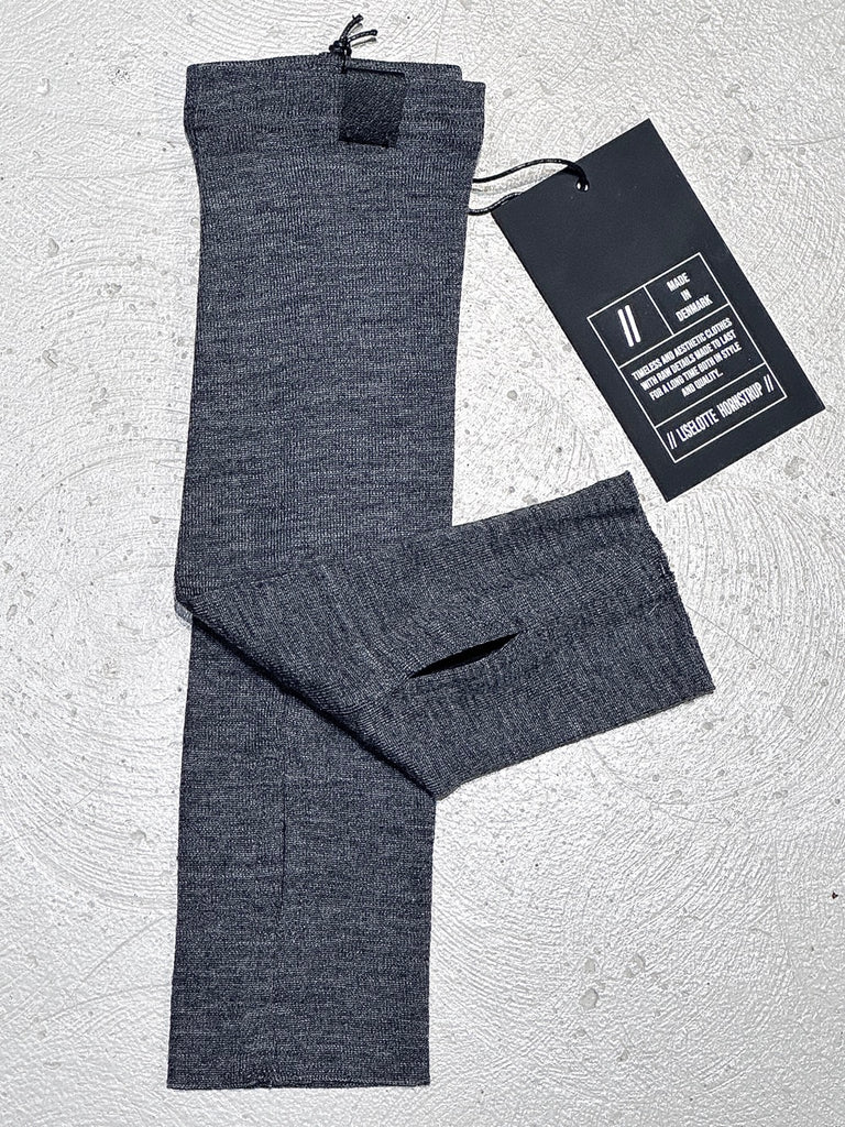 Liselotte Hornstrup Wrist Warmers Grey Melange