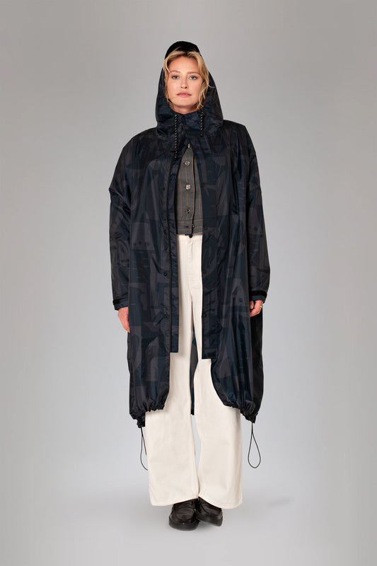 Rainkiss Back To Black Rain Coat