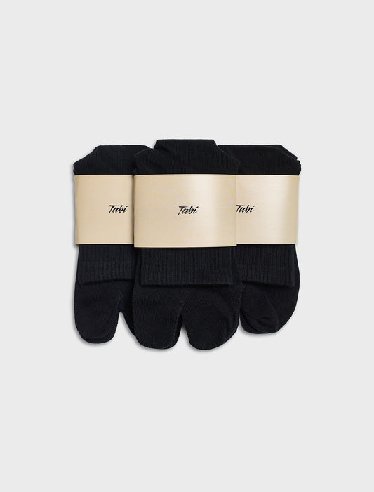 Tabi Socks 3 Pack Black