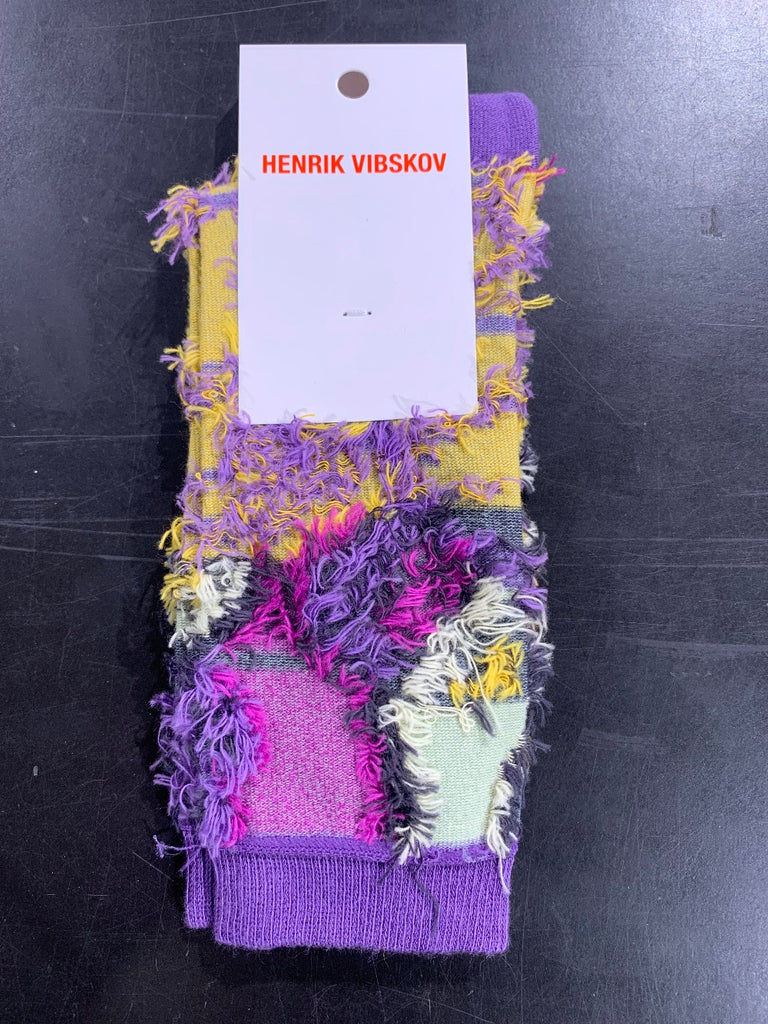 Henrik Vibskov Smashed Socks Purple/Yellow
