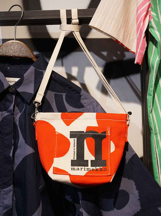 Marimekko Mono Mini Crossbody Off-White/Red