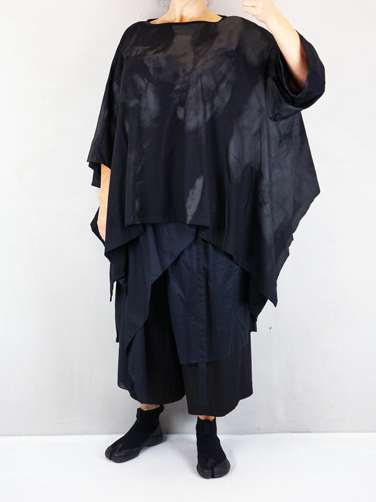 Moyuru 1408 Knitted Pullover Black Print